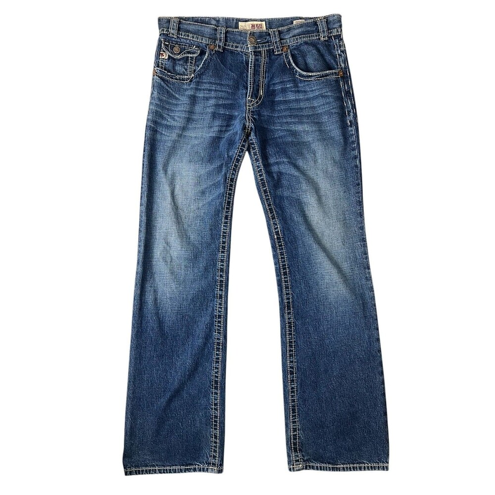 Mek Dnm Men's Vintage Y2K Chicago Boot Cut Flap Pocket Jeans Size 33 Western